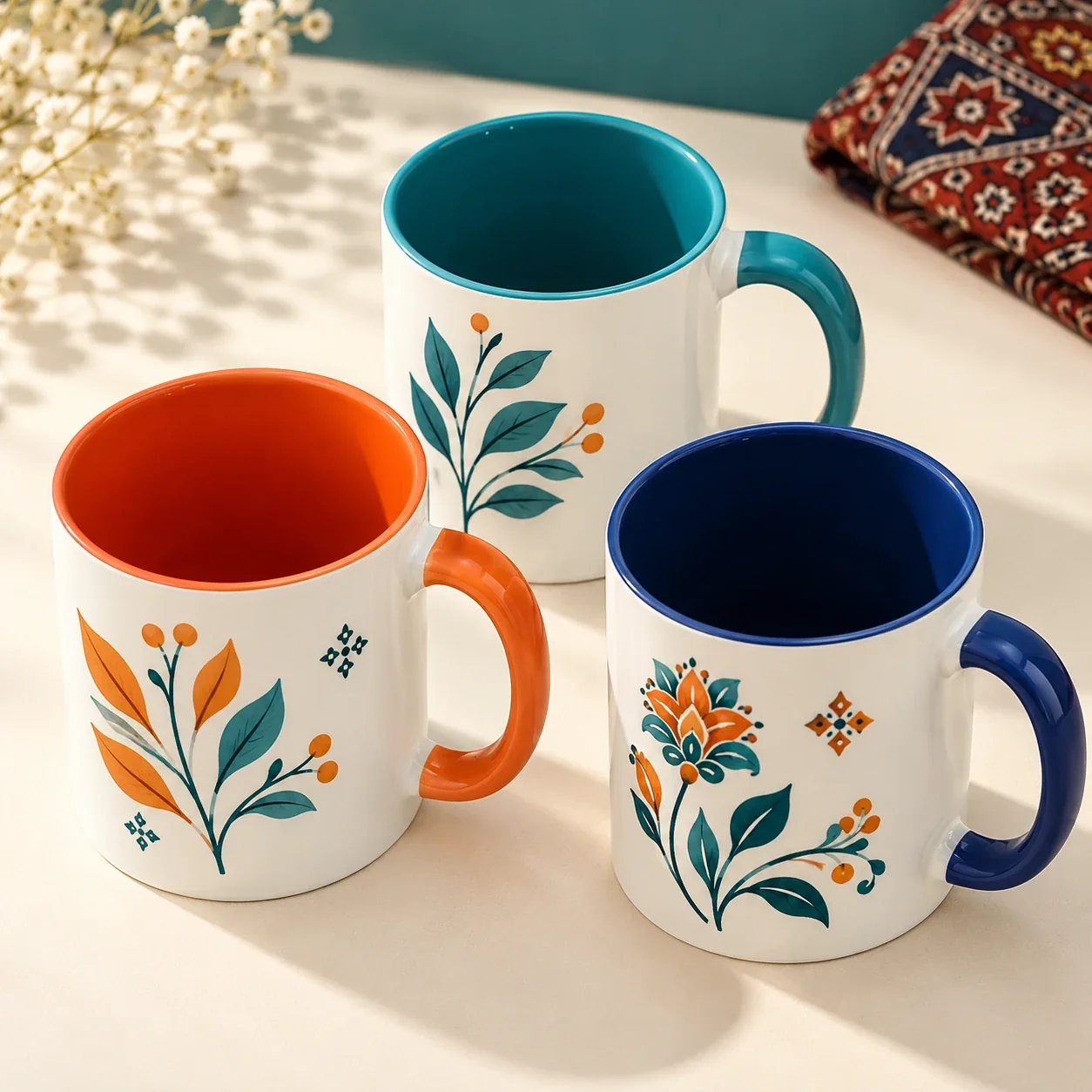 Inner Handle Color Mug